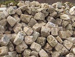 Antique limestone walls 